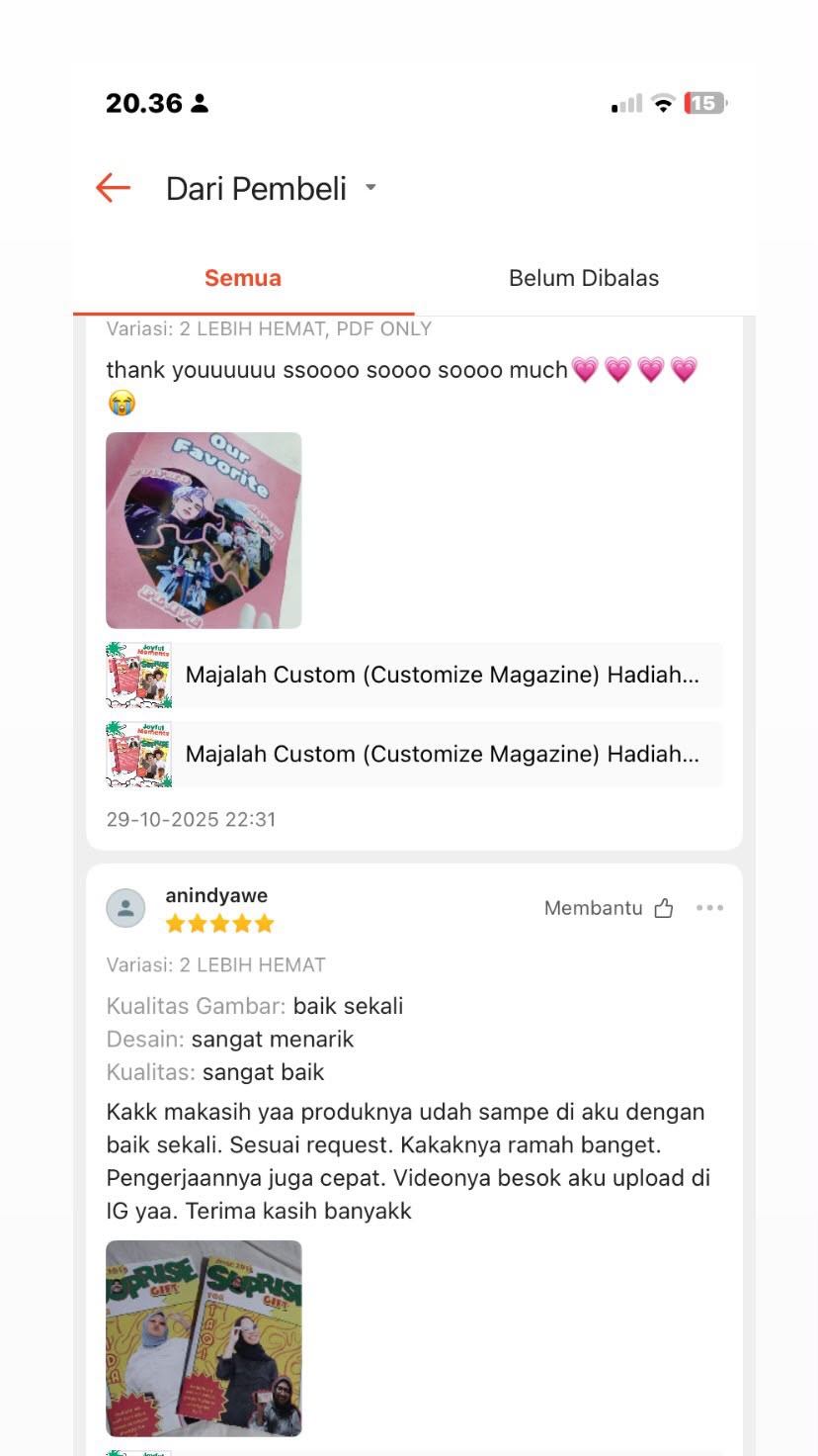 Chat WhatsApp pembeli mau langganan